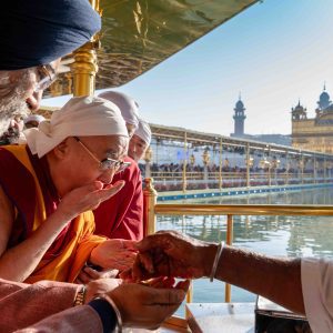 Im Goldenen Tempel in Amritsar, Indien