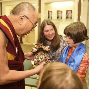 Während seines von Tibethaus organisierten Besuchs 2014