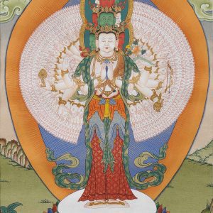 Thangka 1000-armiger Avalokiteshvara