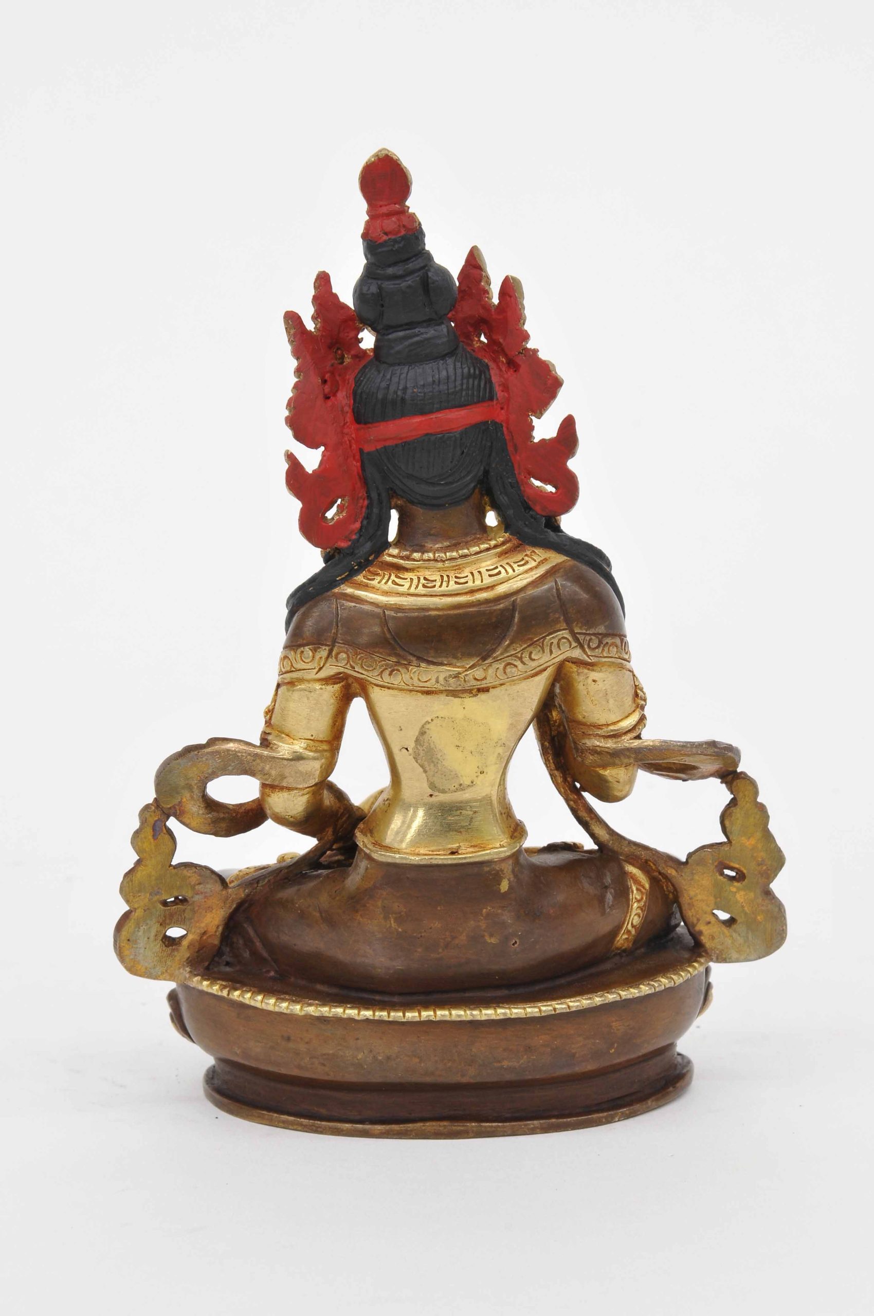 Statue Vajrasattva, teilvergoldet, Höhe 14 cm - Image 2